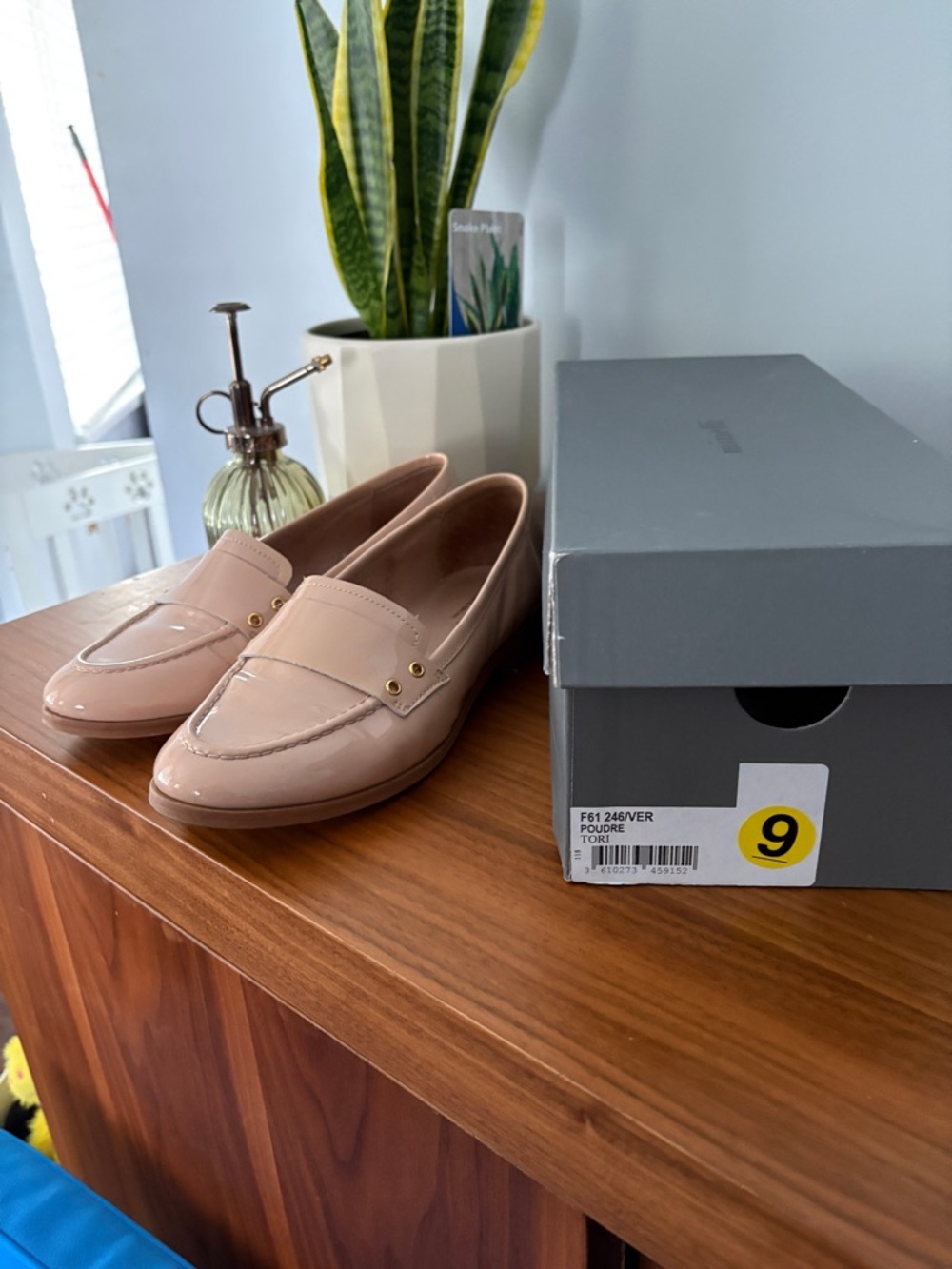 Minelli Blush Patent Leather Penny Loafers - Picture 5 of 5